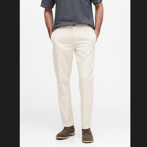 Banana Republic Heritage Straight Officer Pant   33W x 34L  Cream White